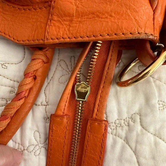 Balenciaga Velo Orange Crossbody Bag - Picture 7 of 15